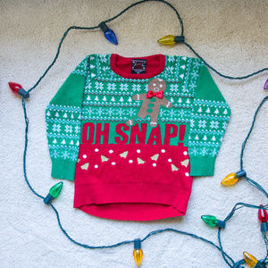 Oh Snap! Girl's Christmas Sweater 5t Target